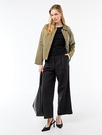 T-shirt en jersey manches courtes côtelé