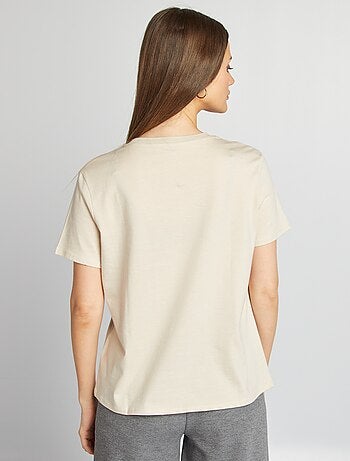T-shirt en jersey manches courtes
