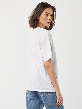 T-shirt en jersey manches courtes imprimé