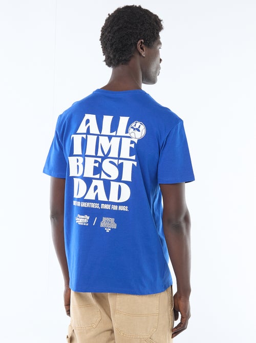 T-shirt en jersey manches courtes imprimé recto/verso - Kiabi
