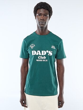 T-shirt en jersey manches courtes imprimé recto/verso