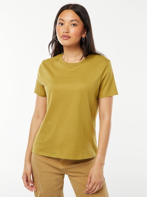 T-shirt en jersey manches courtes - Kiabi