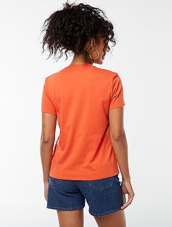 T-shirt en jersey manches courtes