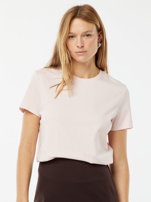 T-shirt en jersey manches courtes - Kiabi