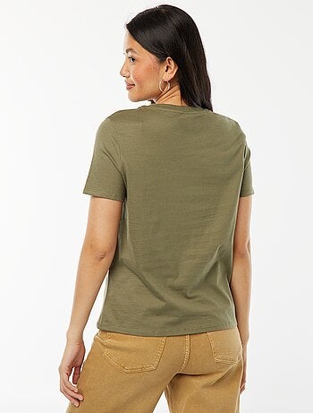 T-shirt en jersey manches courtes