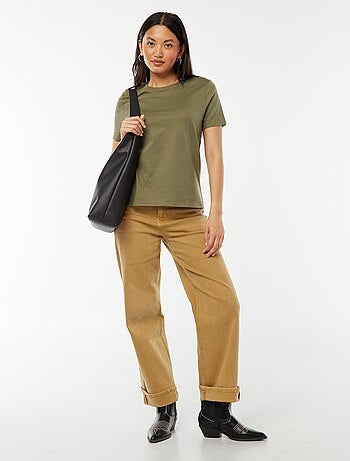 T-shirt en jersey manches courtes