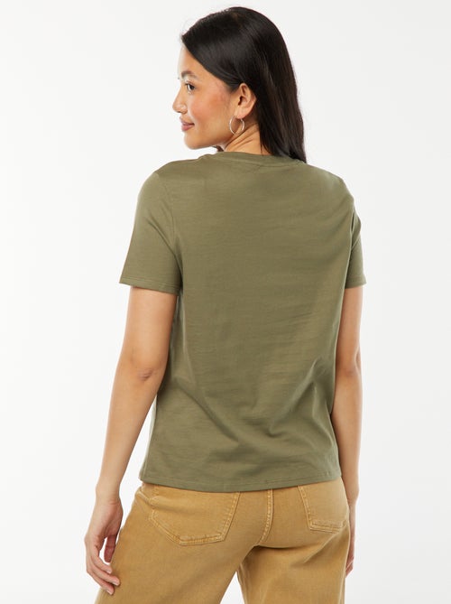 T-shirt en jersey manches courtes - Kiabi