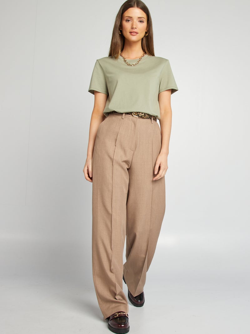 T-shirt en jersey manches courtes Vert - Kiabi