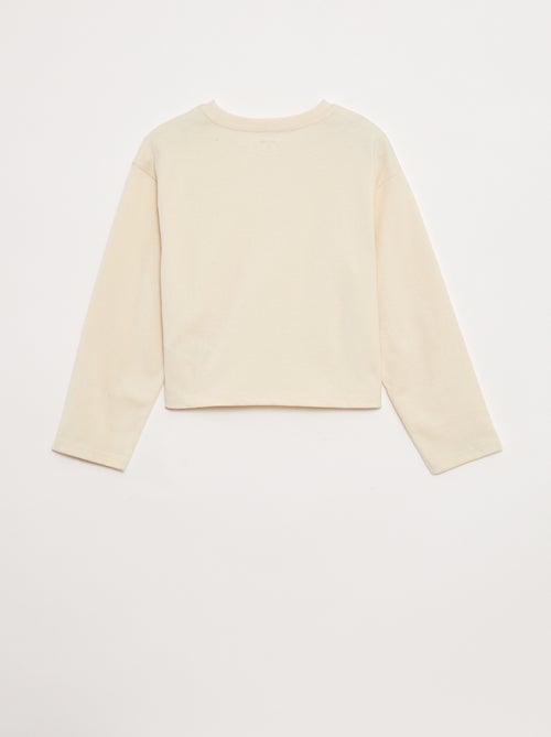 T-shirt en jersey manches longues - Kiabi