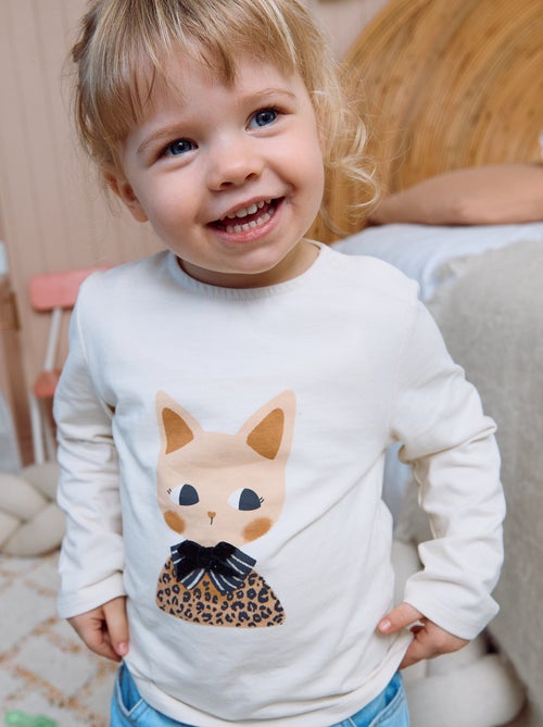 T-shirt en jersey manches longues - Kiabi