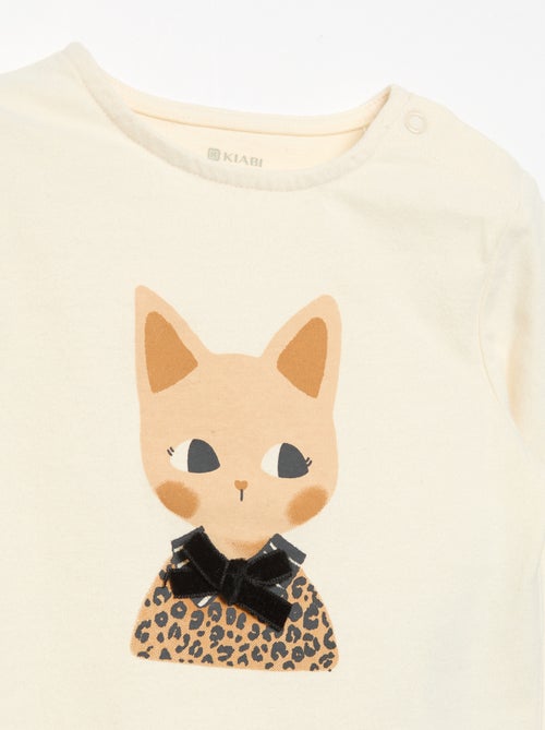 T-shirt en jersey manches longues - Kiabi