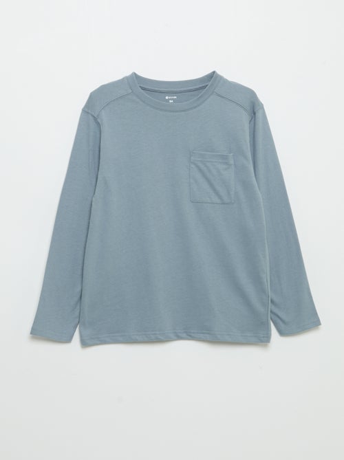 T-shirt en jersey manches longues - Kiabi T-shirt en jersey manches longues - Kiabi
