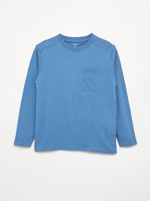 T-shirt en jersey manches longues - Kiabi