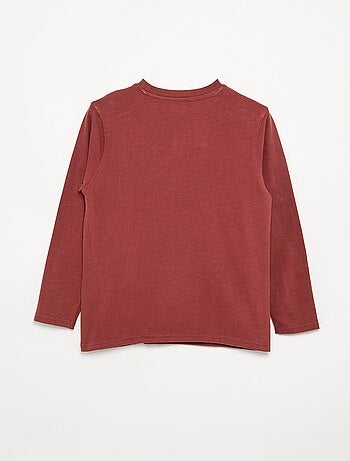 T-shirt en jersey manches longues