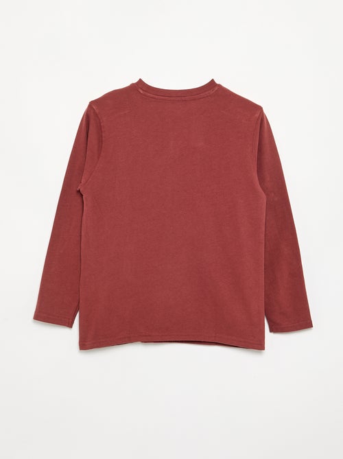 T-shirt en jersey manches longues - Kiabi