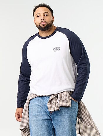 T-shirt en jersey manches longues raglan