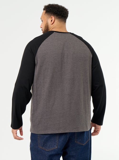 T-shirt en jersey manches longues raglan - Kiabi T-shirt en jersey manches longues raglan - Kiabi
