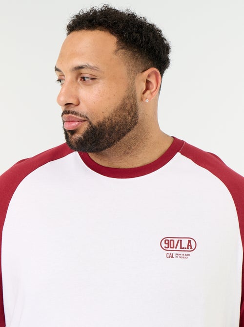 T-shirt en jersey manches longues raglan - Kiabi T-shirt en jersey manches longues raglan - Kiabi