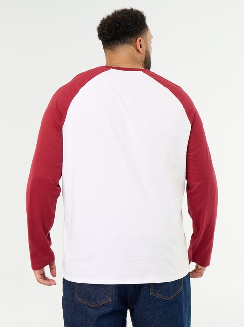 T-shirt en jersey manches longues raglan - Kiabi T-shirt en jersey manches longues raglan - Kiabi