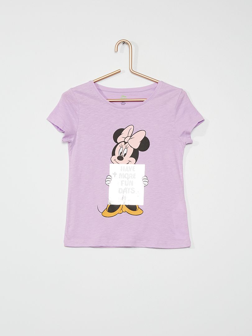 T-shirt en jersey 'Minnie' de 'Disney' violet - Kiabi