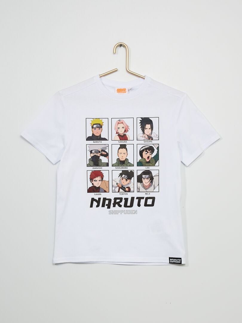 T-shirt en jersey 'Naruto' blanc - Kiabi