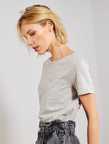 T-shirt en jersey neps - Kiabi