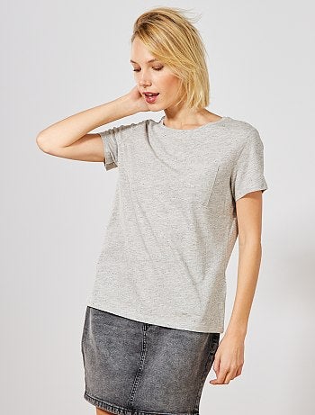 T-shirt en jersey neps - Kiabi