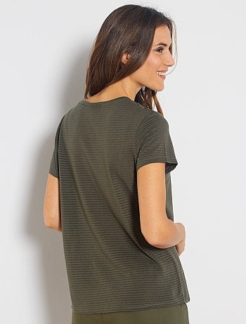 T-shirt en jersey neps - Kiabi