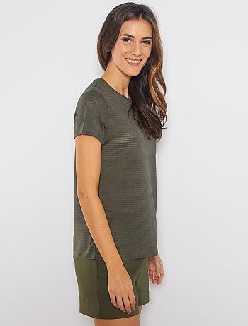 T-shirt en jersey neps - Kiabi