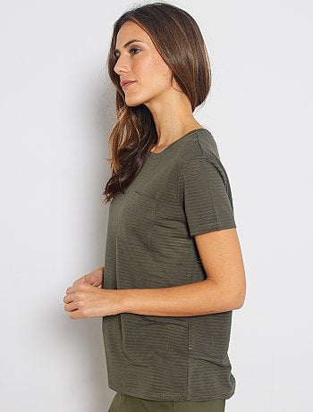 T-shirt en jersey neps - Kiabi