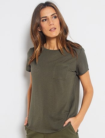 T-shirt en jersey neps - Kiabi