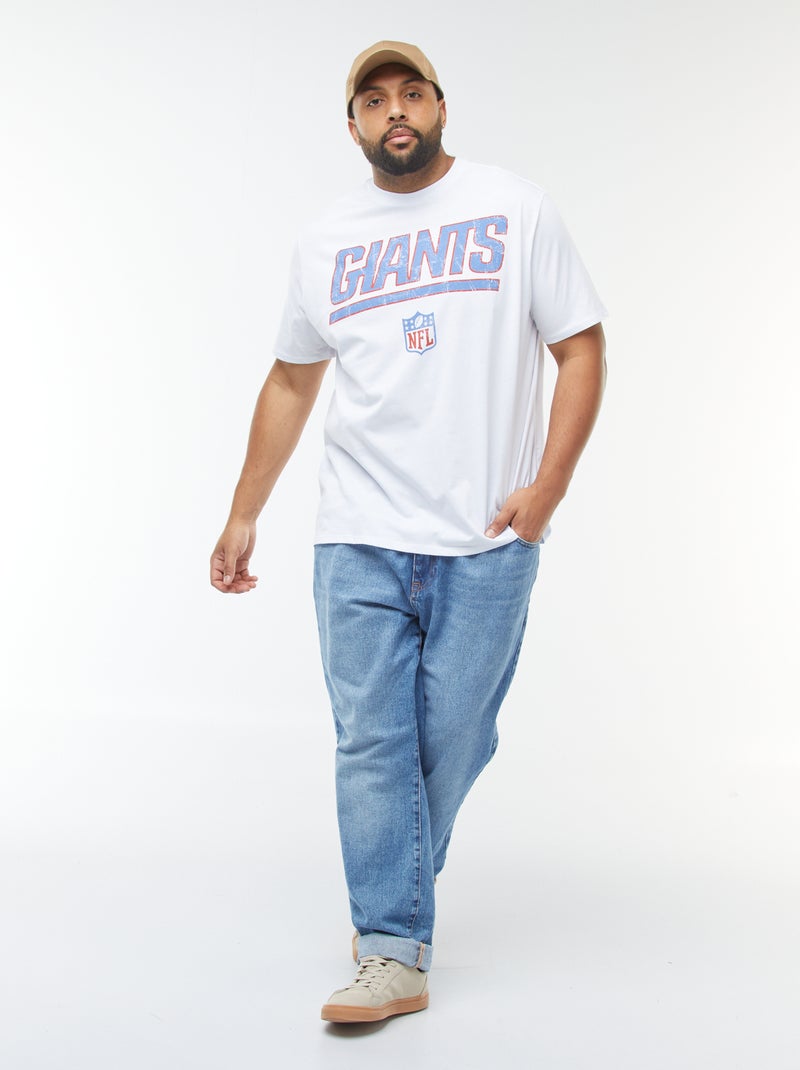 T-shirt en jersey NFL Giants manches courtes blanc - Kiabi