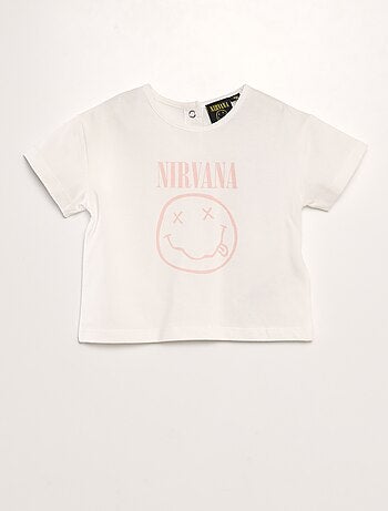 T-shirt en jersey 'Nirvana' manches courtes