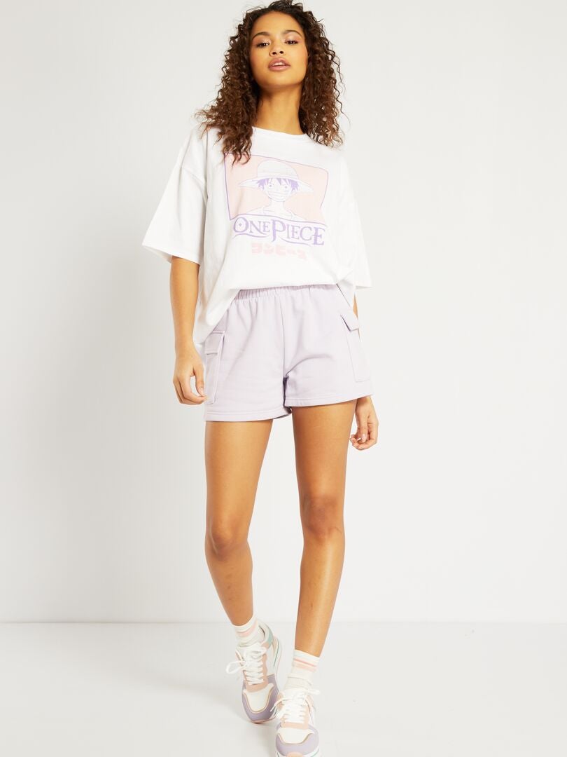 T-shirt en jersey 'One Piece' blanc - Kiabi