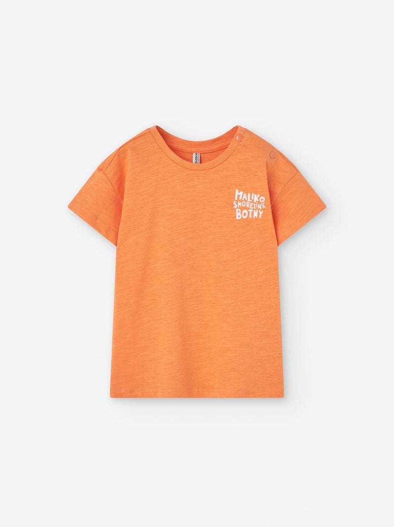 T-shirt en Jersey Orange - Kiabi