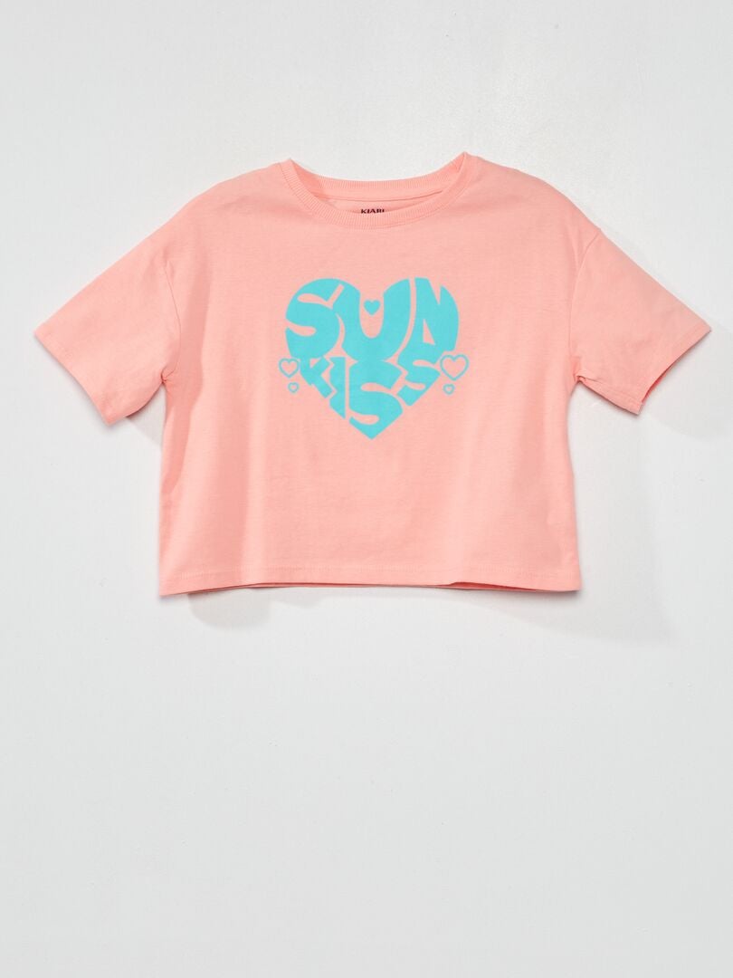 T-shirt en jersey Rose - Kiabi