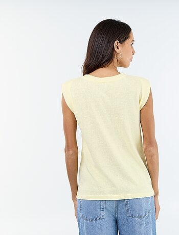 T-shirt en jersey sans manches