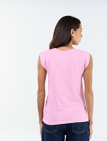 T-shirt en jersey sans manches