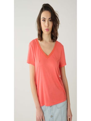 T-shirt en jersey slub 'Deeluxe'