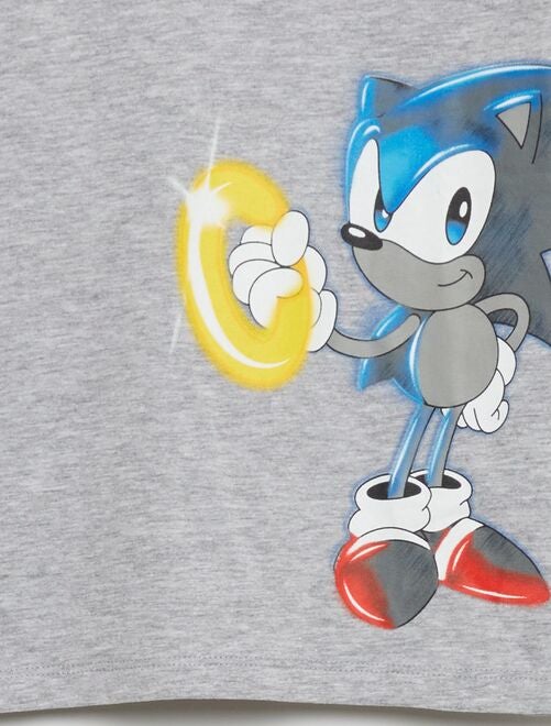 T shirt sonic cheap kiabi