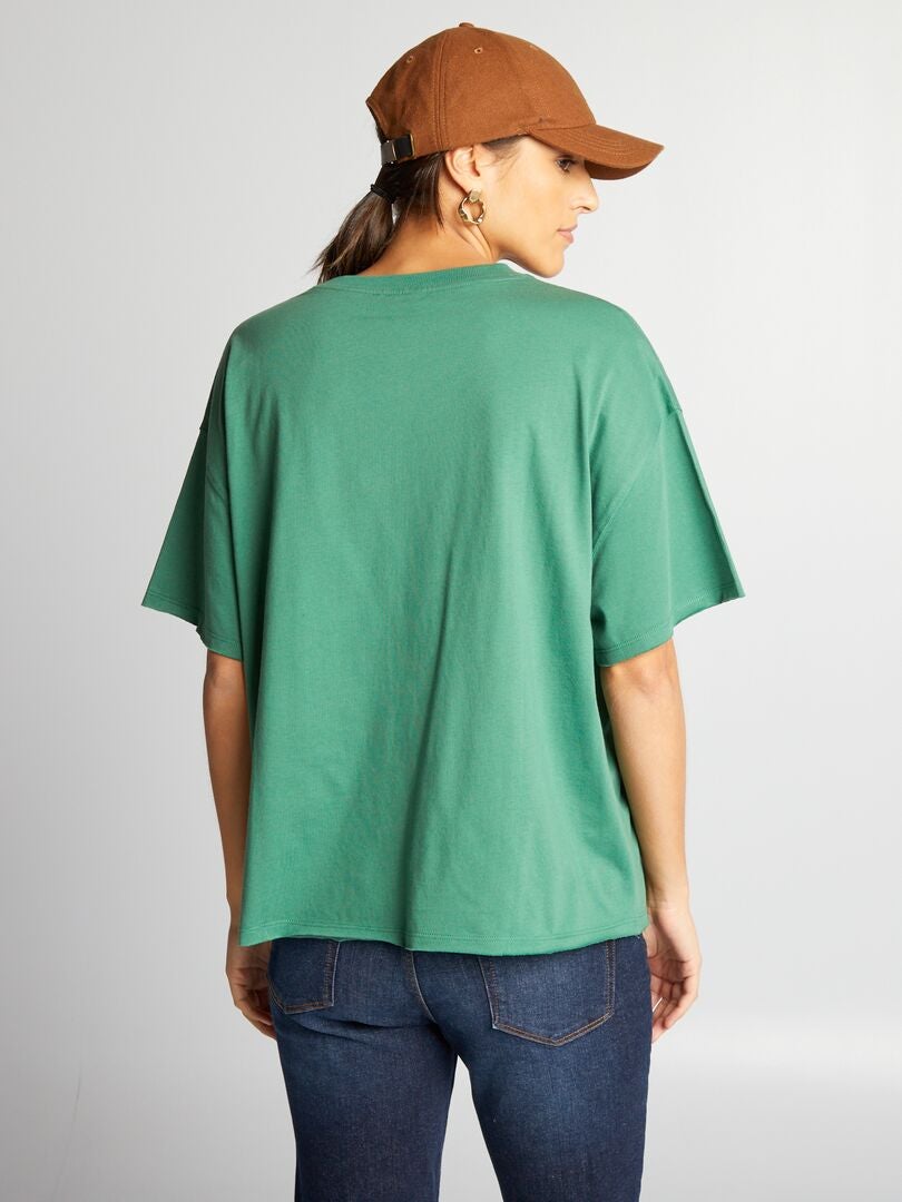 T-shirt en jersey 'Stranger Things' vert - Kiabi