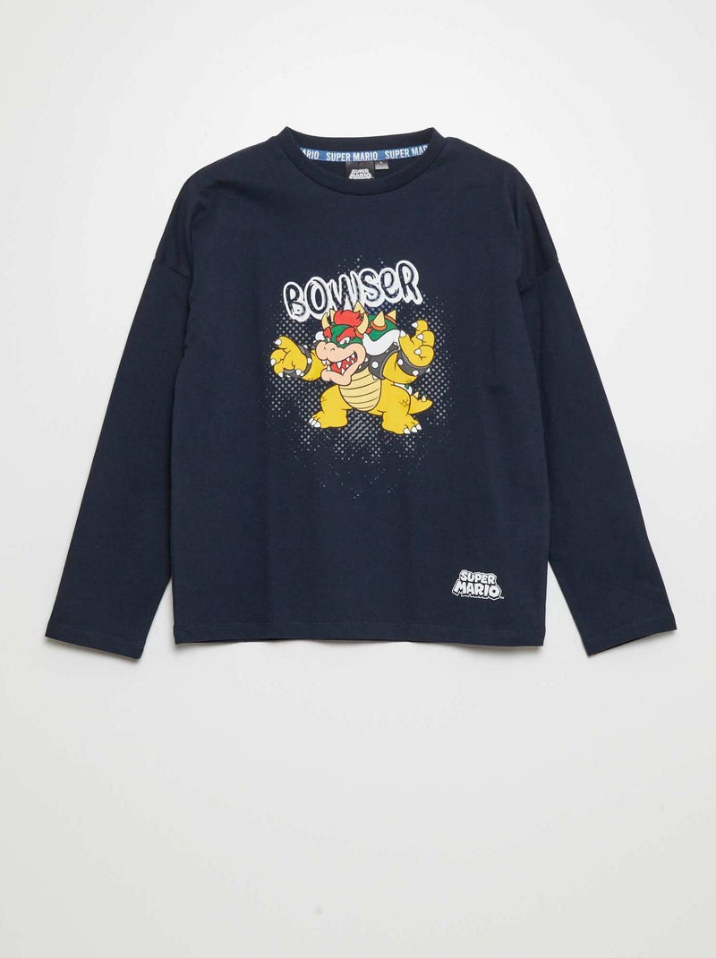 T-shirt en jersey 'Super Mario' Bleu - Kiabi