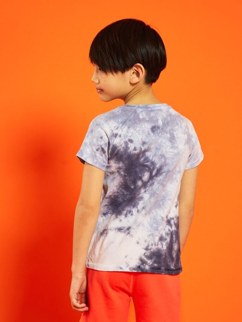 T Shirt En Jersey Tie And Dye Bleu Kiabi 2 40