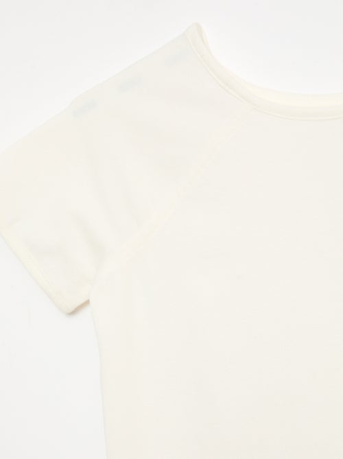 T-shirt en jersey uni - Collection facile à enfiler - Kiabi