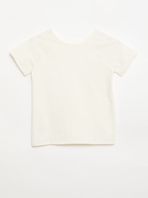 T-shirt en jersey uni - Collection facile à enfiler - Kiabi