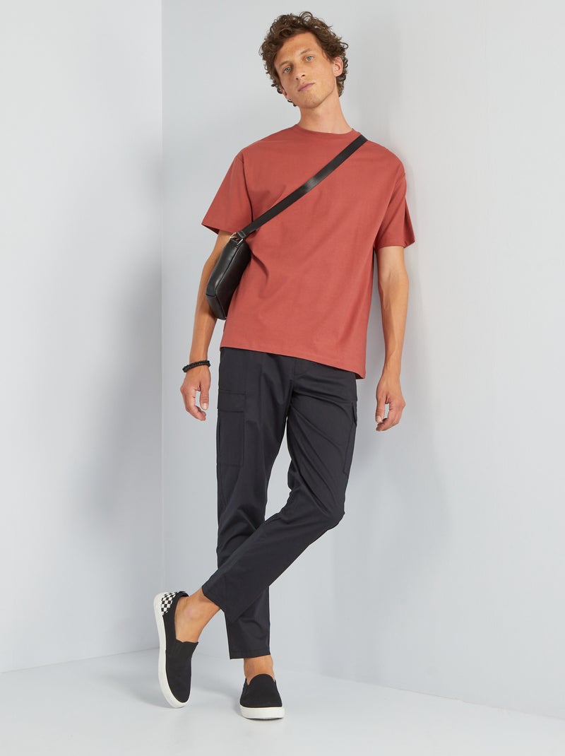 T-shirt en jersey uni - Tough Cotton™ Rouge - Kiabi