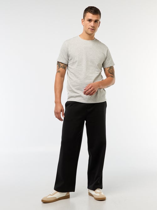 T-shirt en jersey uni à col rond pour homme - Kiabi