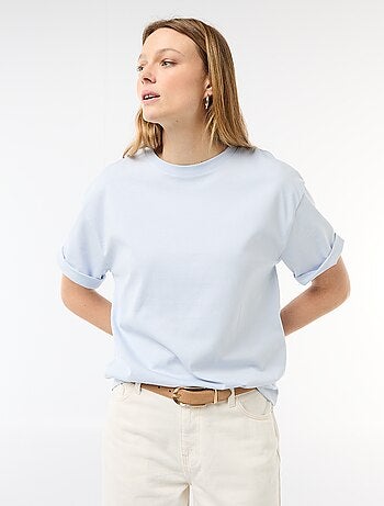 T-shirt en jersey rayé à manches courtes