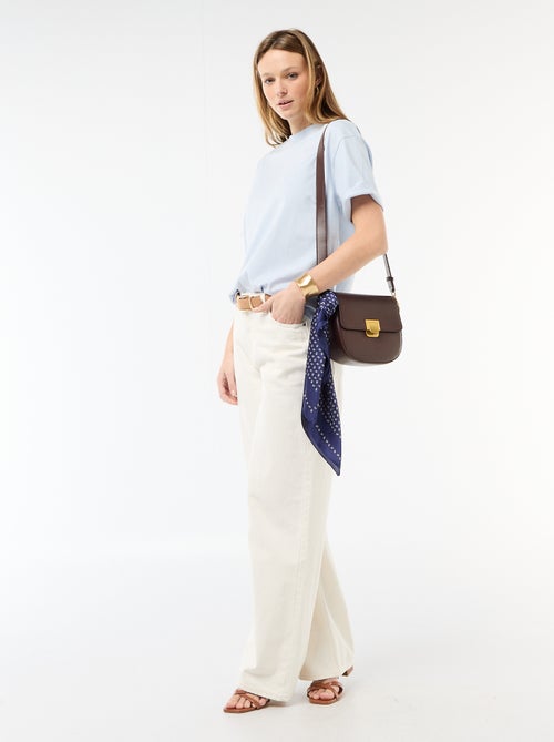 T-shirt en jersey uni à manches courtes - Kiabi