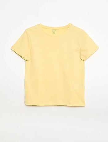 T-shirt en jersey uni